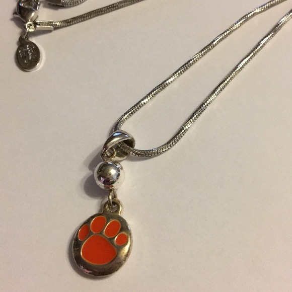 Cookie Lee paw print necklace and earrings set - Picture 2 of 6